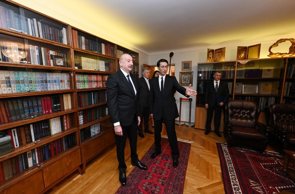 “Çingiz Aytmatov” ordeni ilk dəfə İlham Əliyevə təqdim edildi- FOTOLAR